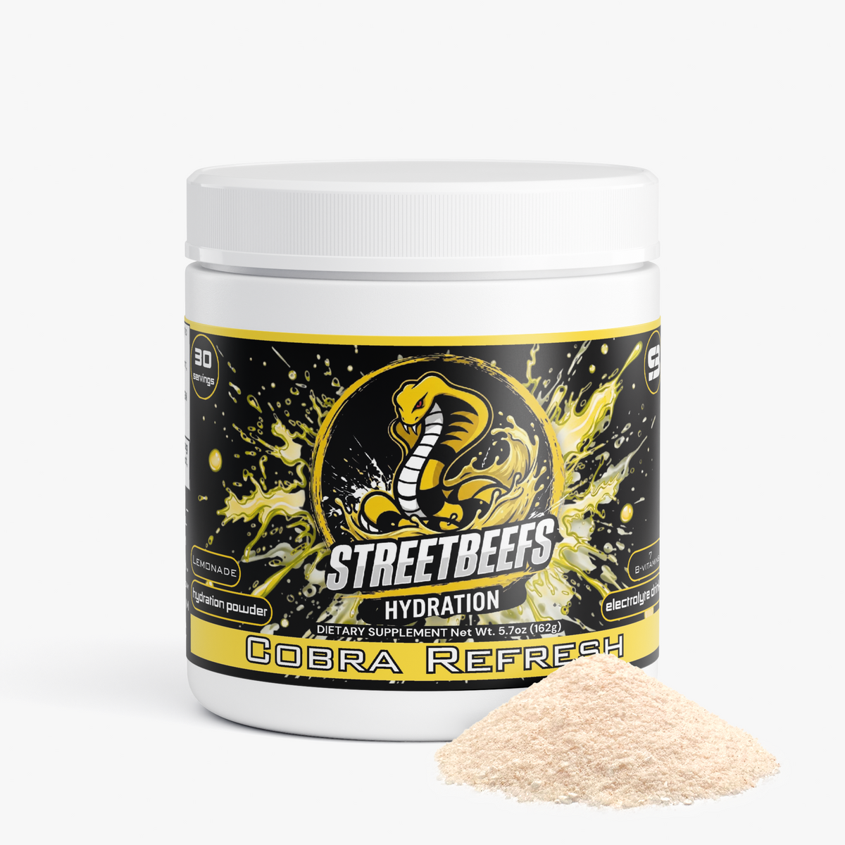 Street Beefs - Cobra Refresh Hydration Drink Powder (Lemonade)