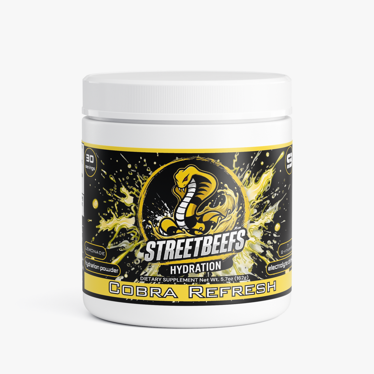 Street Beefs - Cobra Refresh Hydration Drink Powder (Lemonade)