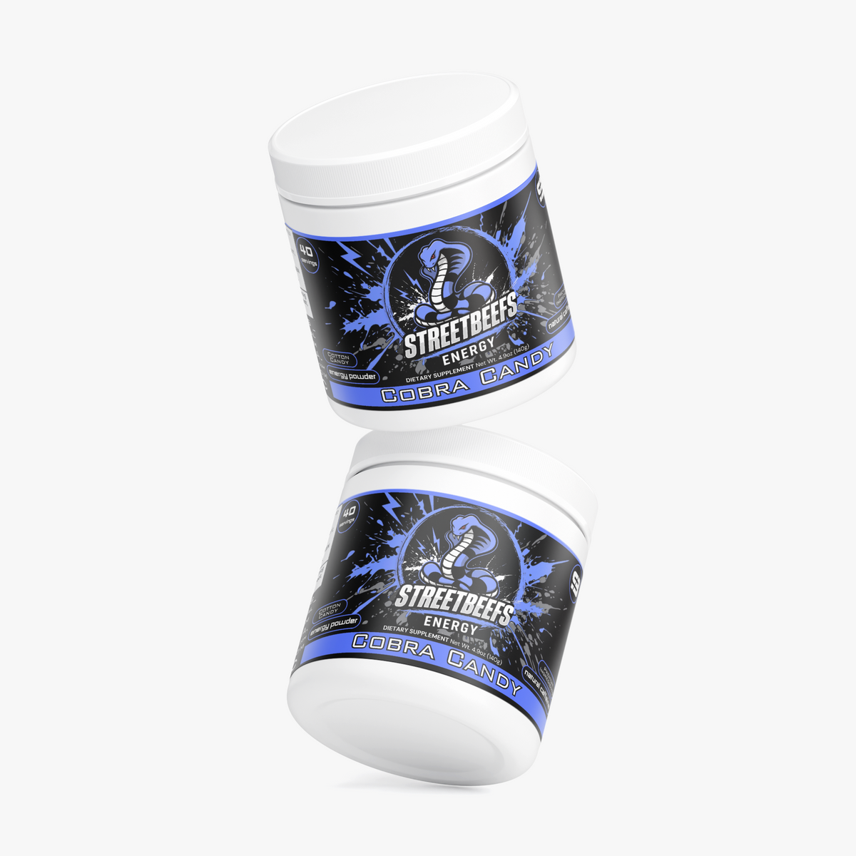 Street Beefs - Cobra Candy Energy Drink Powder (Cotton Candy)