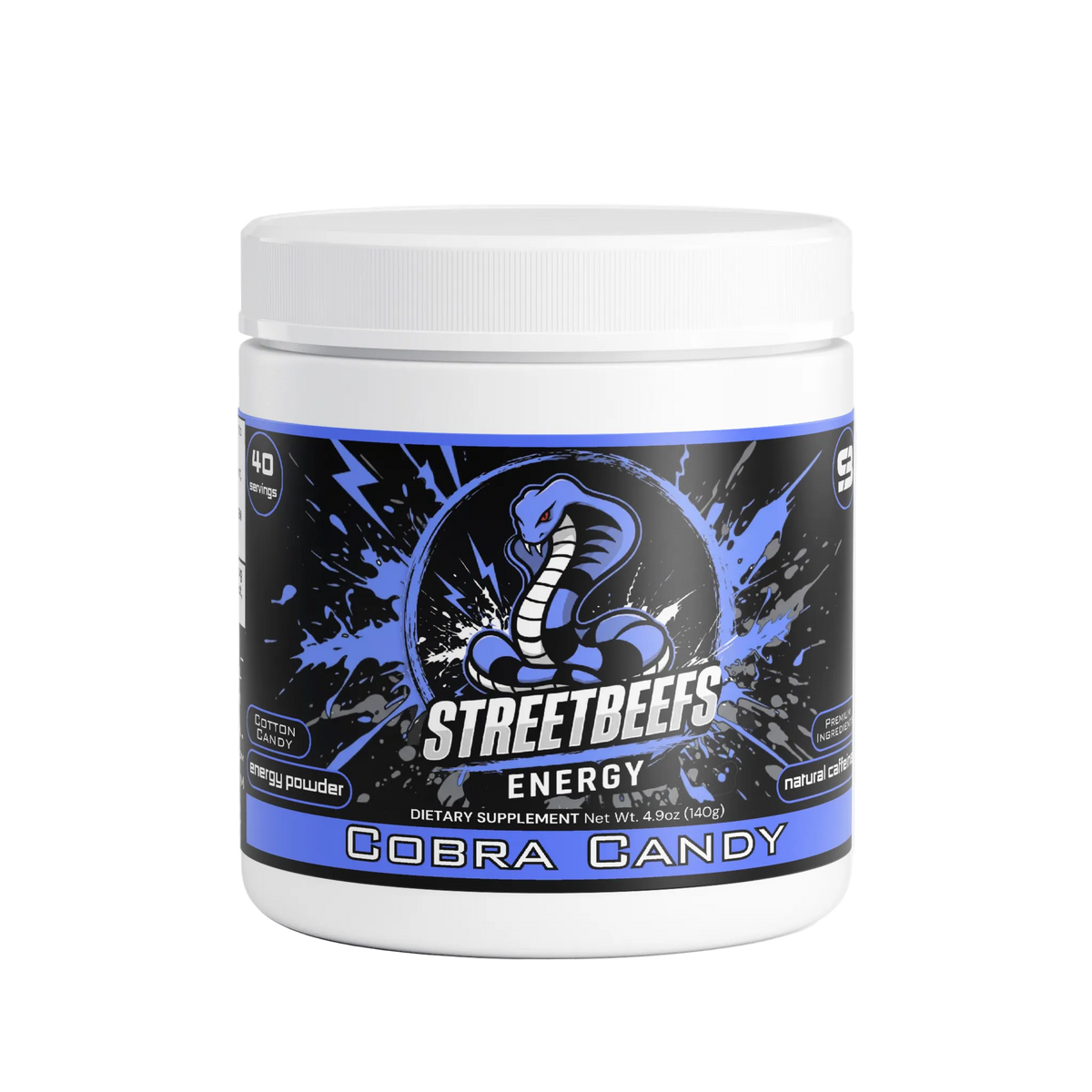 Street Beefs - Cobra Candy Energy Drink Powder (Cotton Candy)