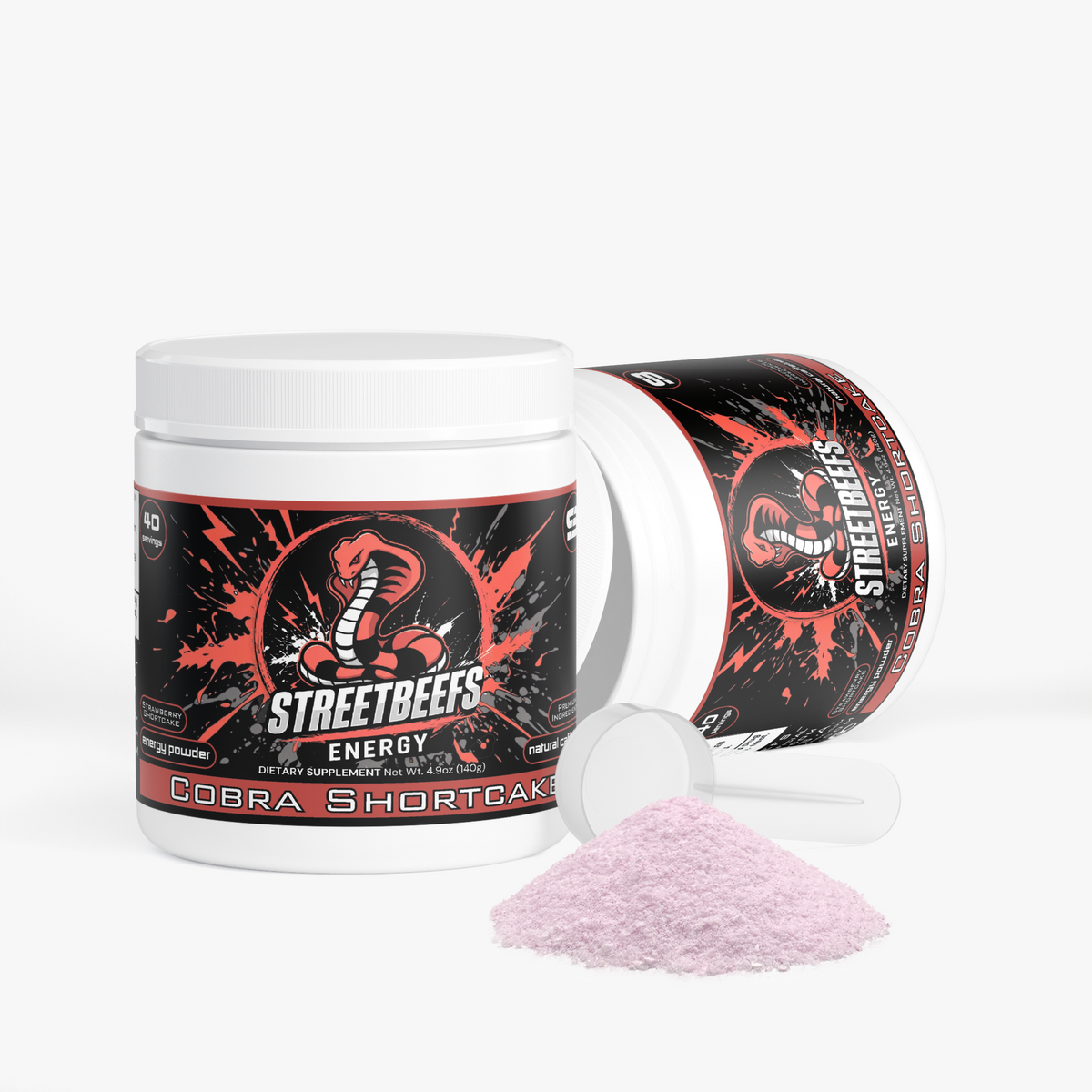 Street Beefs - Cobra Shortcake Energy Drink Powder (Strawberry Shortcake)