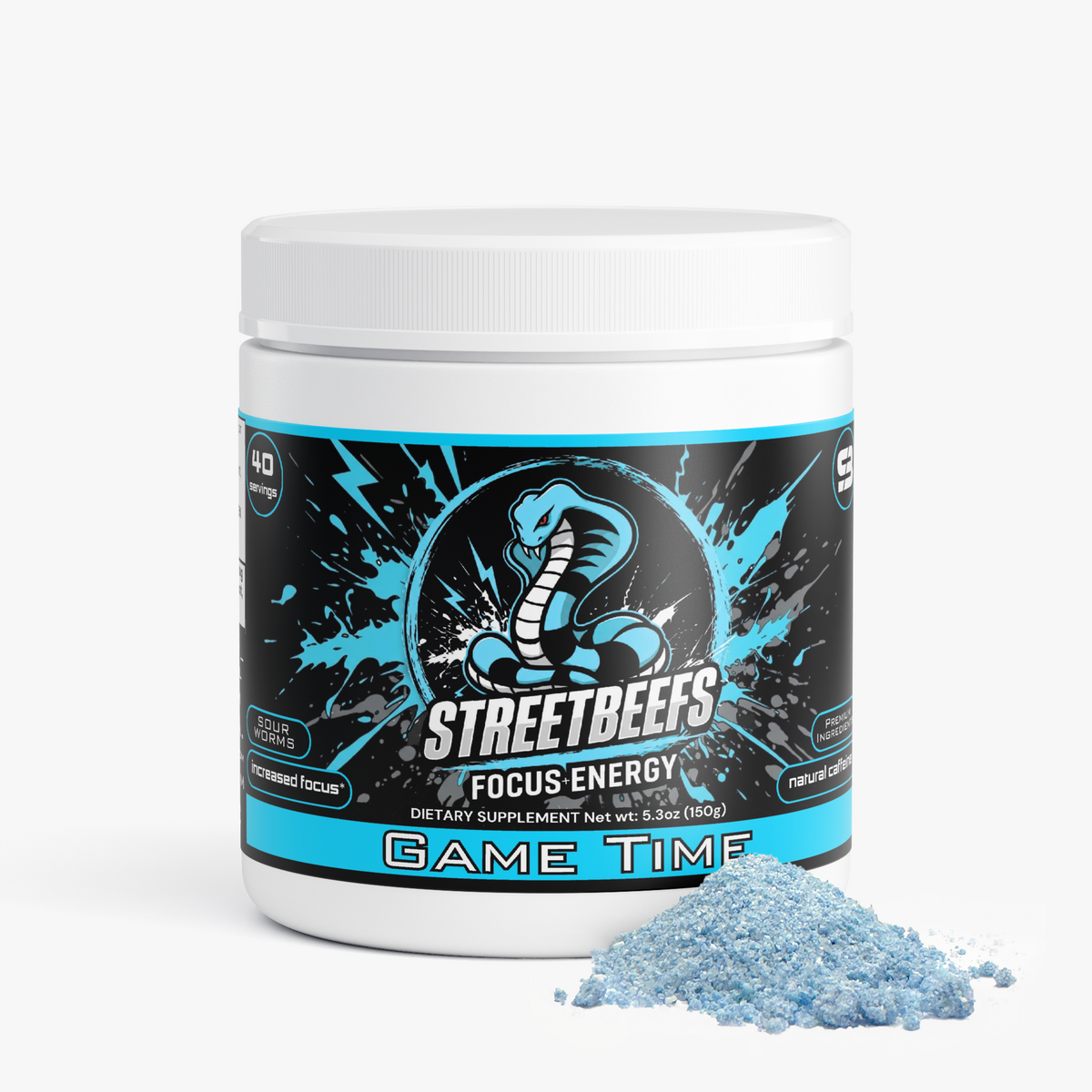 Street Beefs - Game Time Focus Drink Powder (Sour Worms)