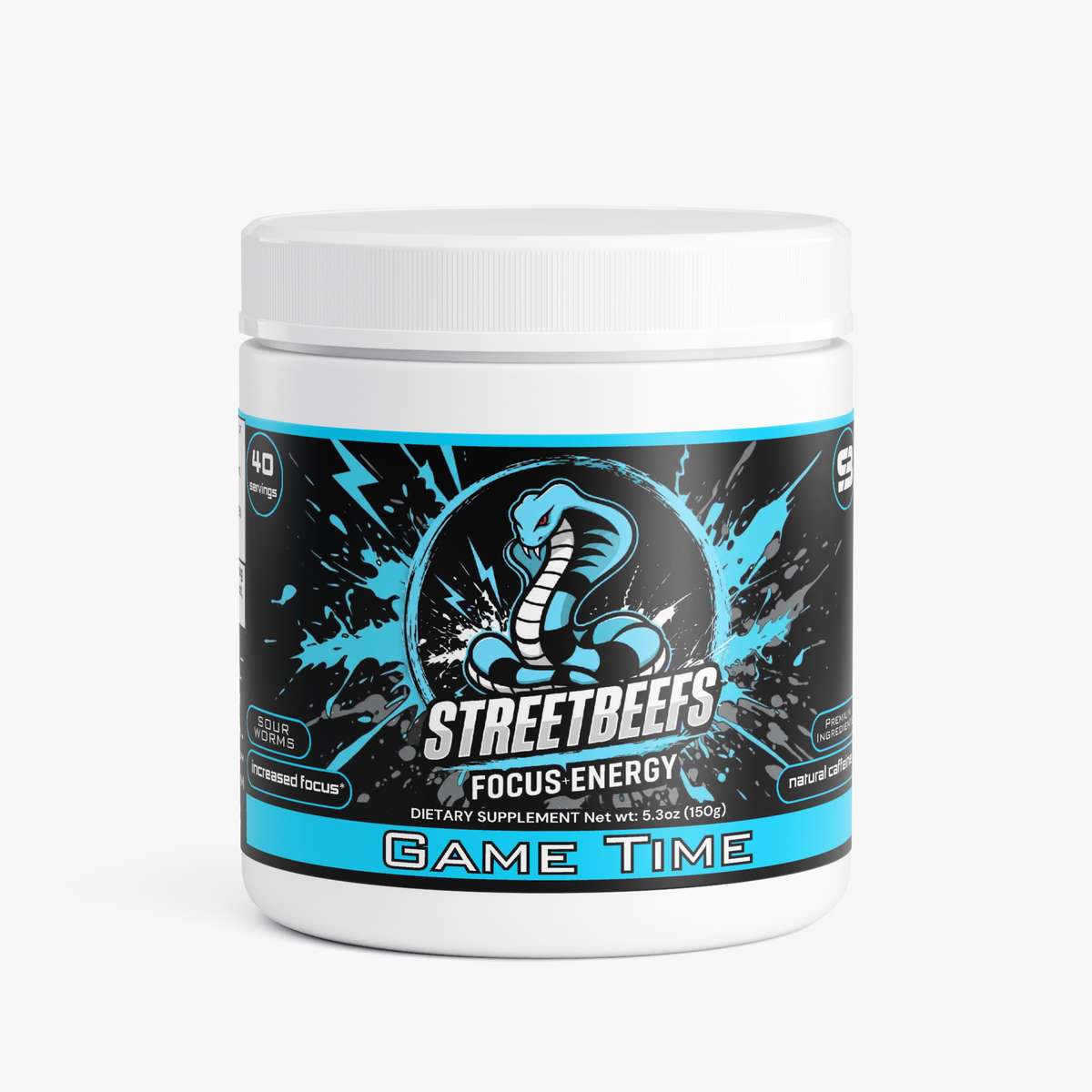 Street Beefs - Game Time Focus Drink Powder (Sour Worms)