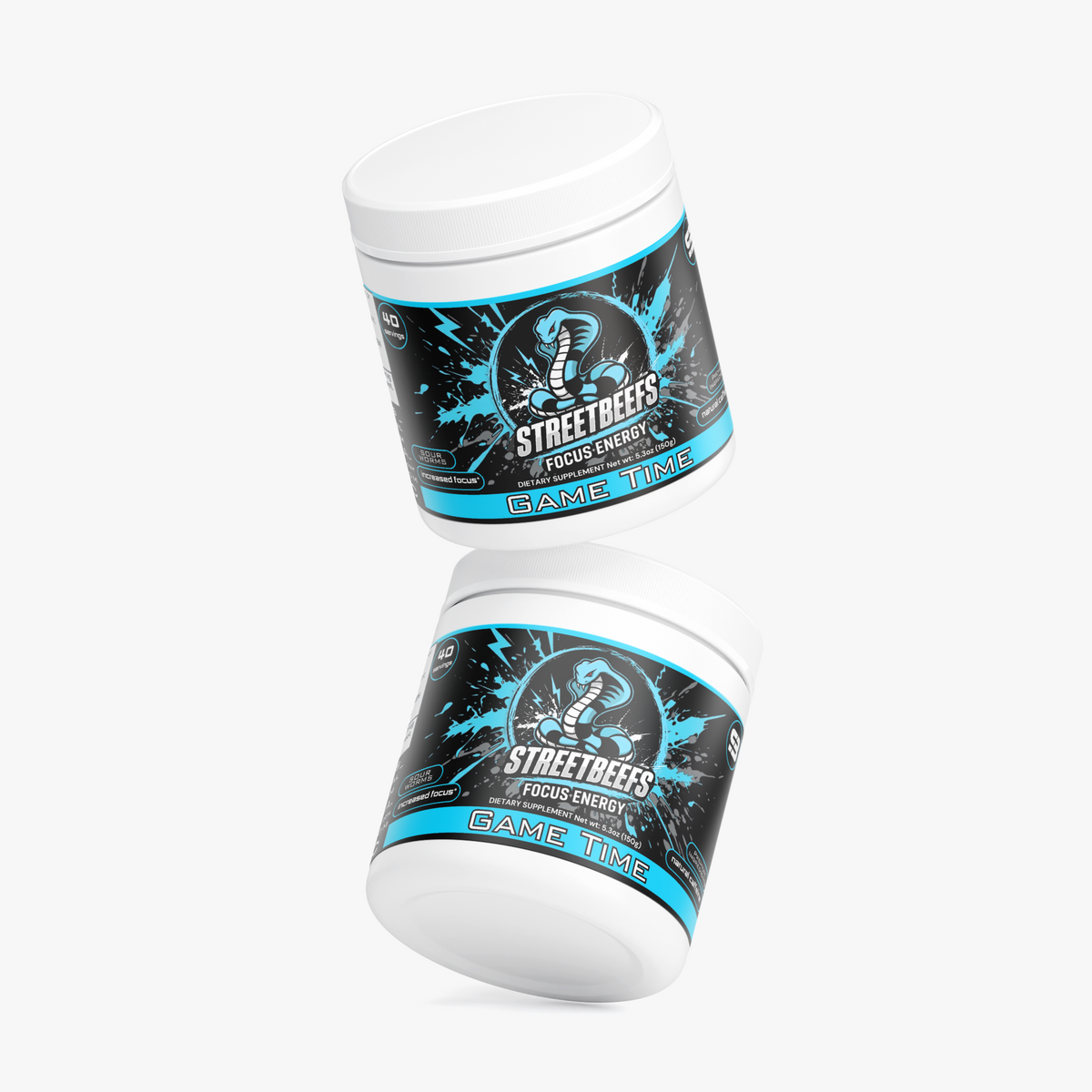 Street Beefs - Game Time Focus Drink Powder (Sour Worms)